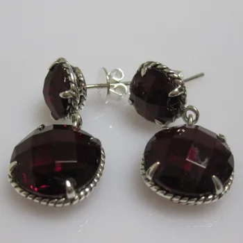 

Gold Plated 925 Silver Mini Citrine Amethyst Garnet Earrings Design Earring Fine Jewelry Thanksgiving Gifts Birthday Gifts