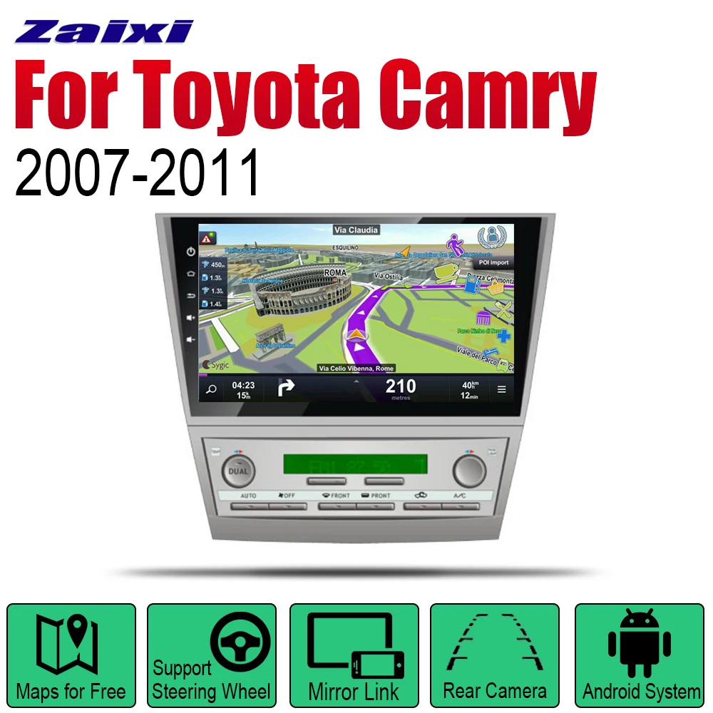 

ZaiXi Auto Player GPS Navigation For Toyota Camry 2007~2011 Car Android Multimedia System Screen Radio Stereo