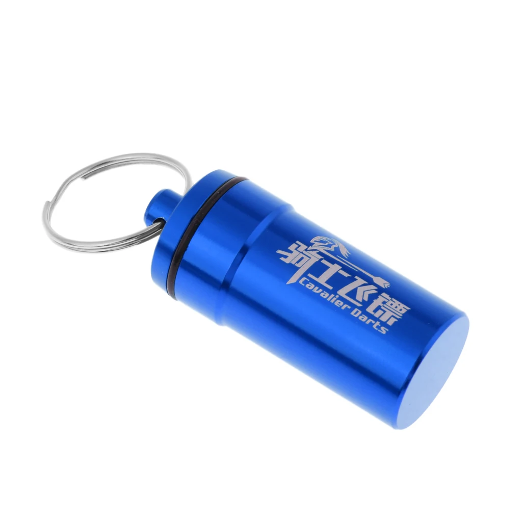 Portable Dart Accessories Storage Case Carry Box for Dart Supplies Points Soft Tips Flight Protector Waster O-Rings w/ Key Ring