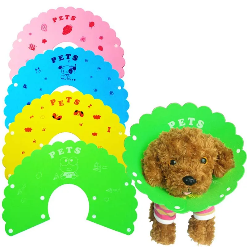 Soft and Comfy EVA Dog Health E-Collar Elizabethan Wound Healing Cone Protection Puppy Pet Recovery Collar Medical S M L XL