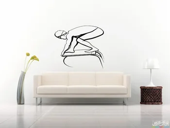 

Swim Swimmer Sport Laps Gym Swimming Pool Wall Sticker Decal