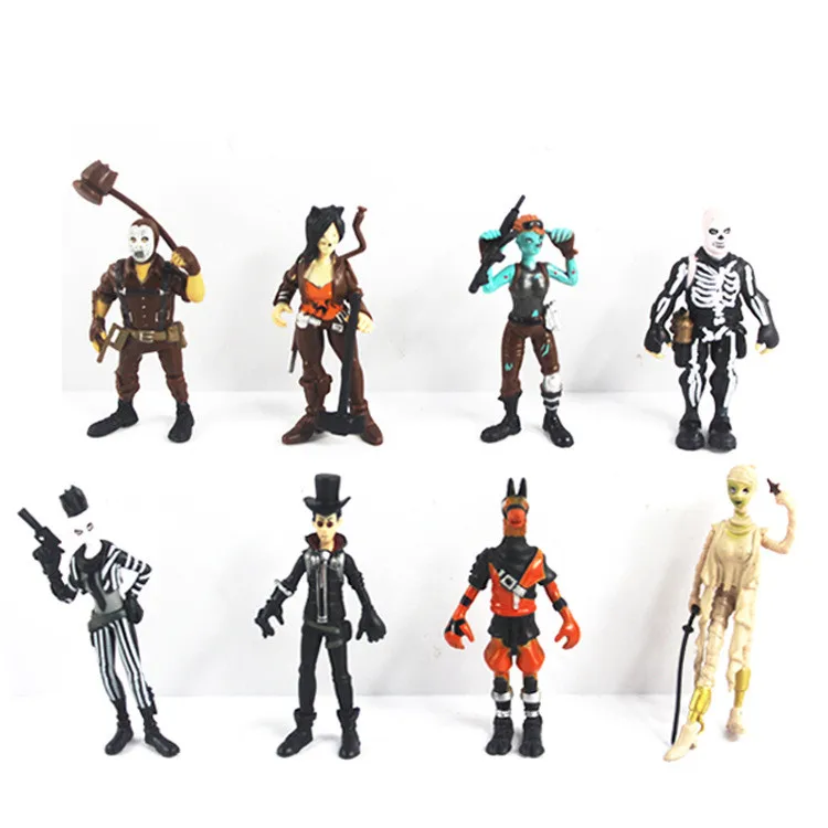 

8pcs/set Fortnight Battle Royale PVC Figures Toy Fortress Night Llama game Character Model Toys For Boy Christmas Gift