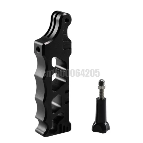 Alluminio Tattica Maniglia Grip Tripod Mount Holder Per Gopro Hero 4 3 + 3 2 Nero
