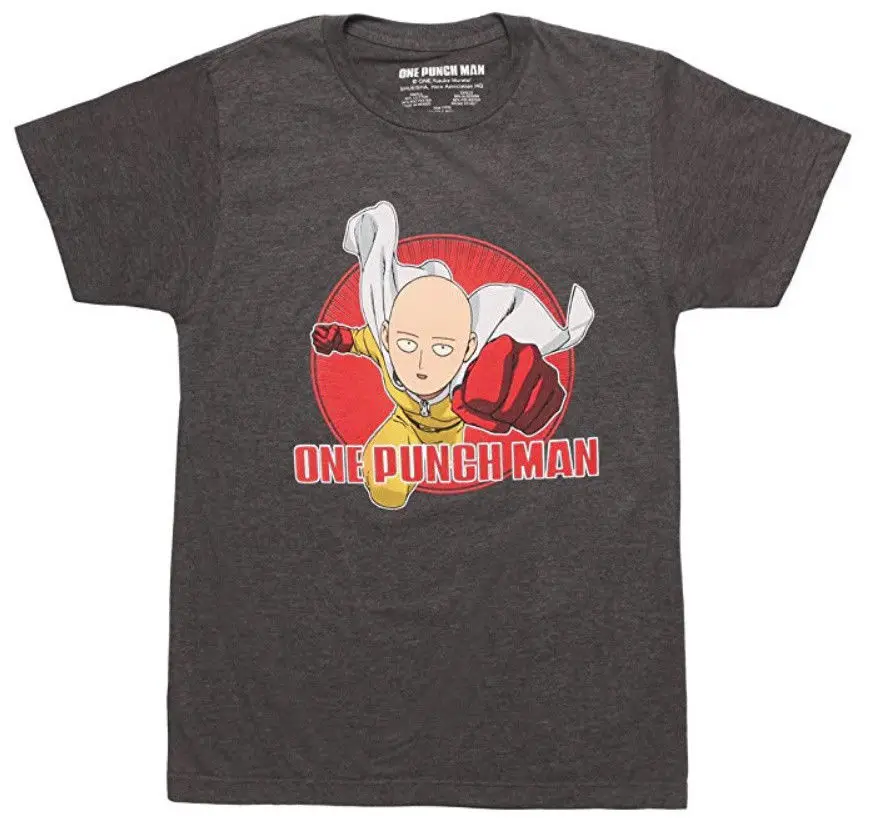 Аниме One Punch Man Летающая футболка Сайтама Nwt аутентичная 2019 креативная новинка летний Стиль Хлопок заказ футболки