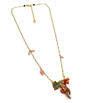 

CSxjd Handmade design Enamel glaze cute monkey Necklace
