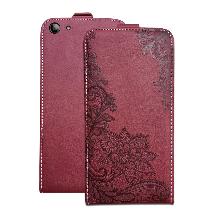 Кожаный чехол книжка для Телефона Fly FS507 Cirrus 4|case for fly|case forphone bag |