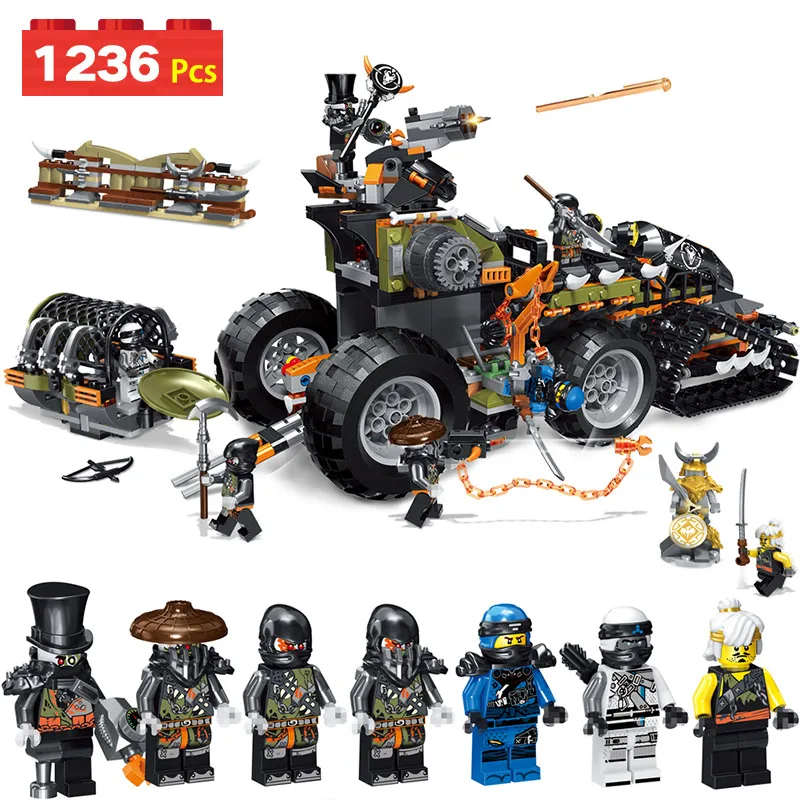 

1236Pcs Dieselnaut Dragon Catcher Truck Building Blocks Boys friends Series Technic Bricks Model Figure Toys for Children