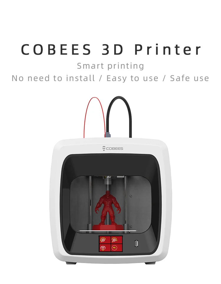 FDM 3D принтер cobees H-bot Высокая точность мини 120x120x120 мм автоматическое выравнивание настольный 3d машина для образования детей Рождественский подарок