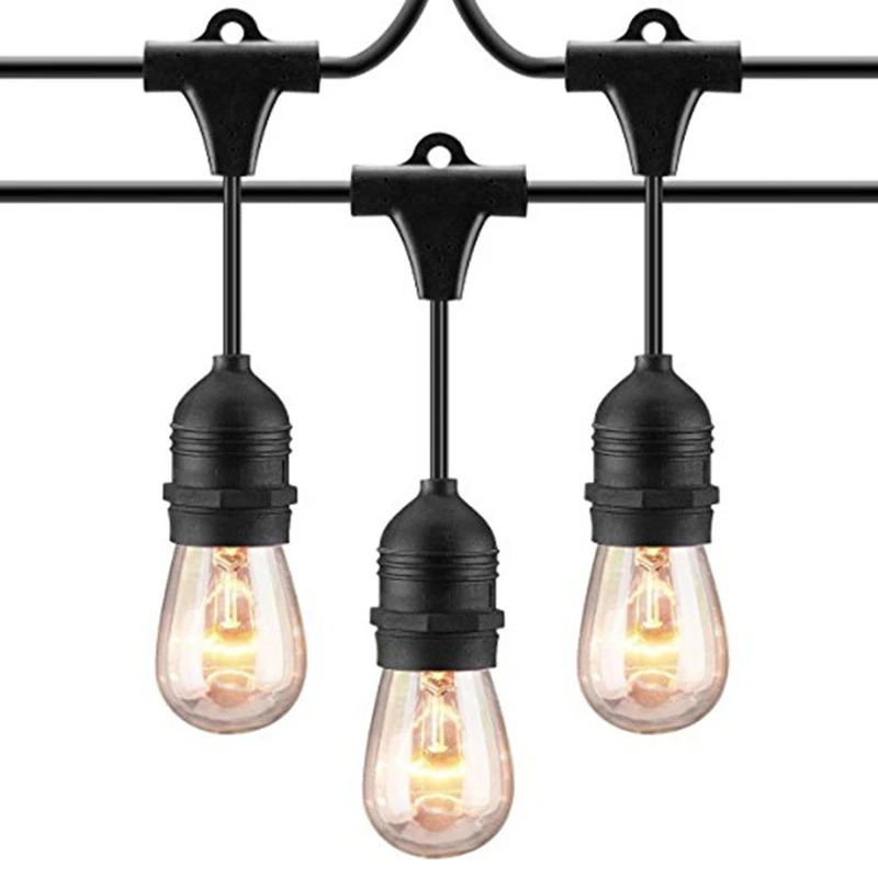 DHL 15m 15 LED String Lights Outdoor Waterproof E26 E27 S14 2W Retro Edison Filament Bulb Street Garden Patio Holiday Lighting DHL 15m 15 LED String Lights Outdoor Waterproof E26 E27 S14 2W Retro Edison Filament Bulb Street Garden Patio Holiday Lighting