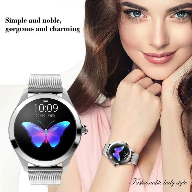 VODOOL KW10 Смарт-часы женские Bluetooth IP68 водонепроницаемый монитор сердечного ритма физиологический напоминание спортивный фитнес-браслет