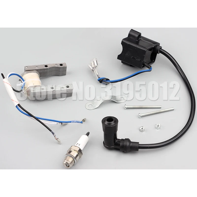 

CDI Ignition Coil Magneto for Motorized 49cc 66cc 80cc Engine Bicycle Spark Plug