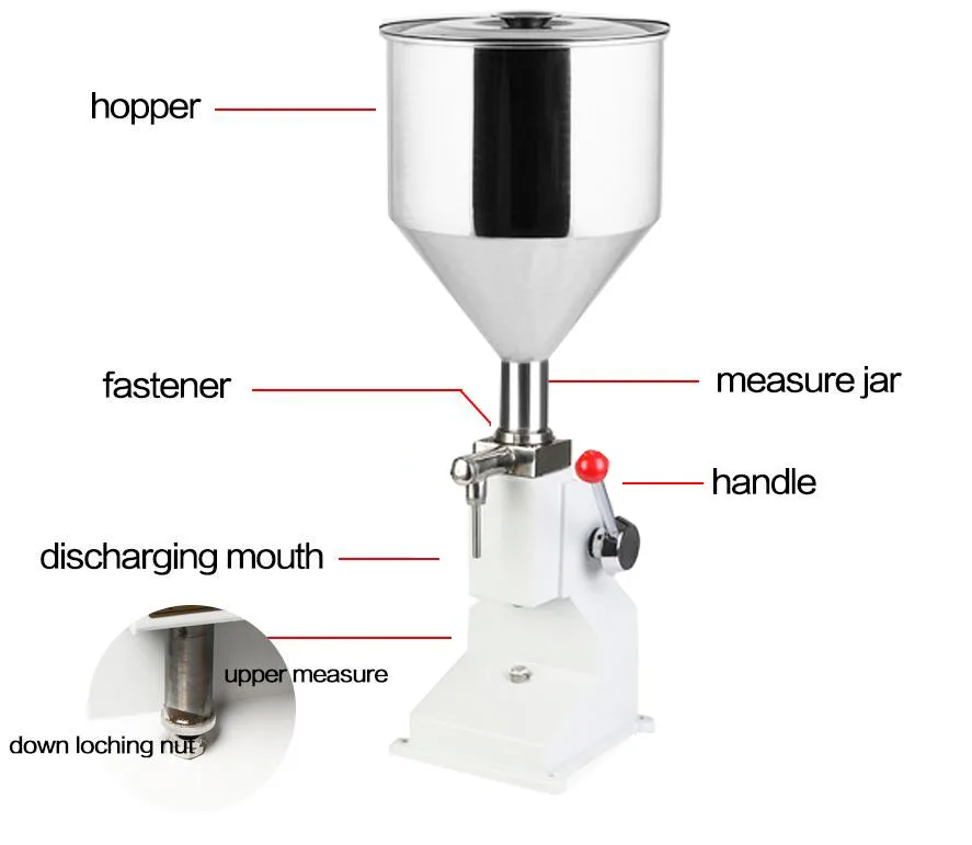 A03 manual filling machine Manual Nail Polish Shampoo Filling Machine 5~50ml for Cream Shampoo Cosmetic Liquid Paste Oil Filler