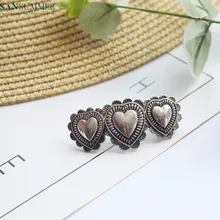 Ретро Утонченная Серебряная форма сердца аксессуары для волос девушки Hairwear ювелирные изделия Шпилька зажим для волос металлическая шпилька для волос с цепочкой девчачья бижутерия