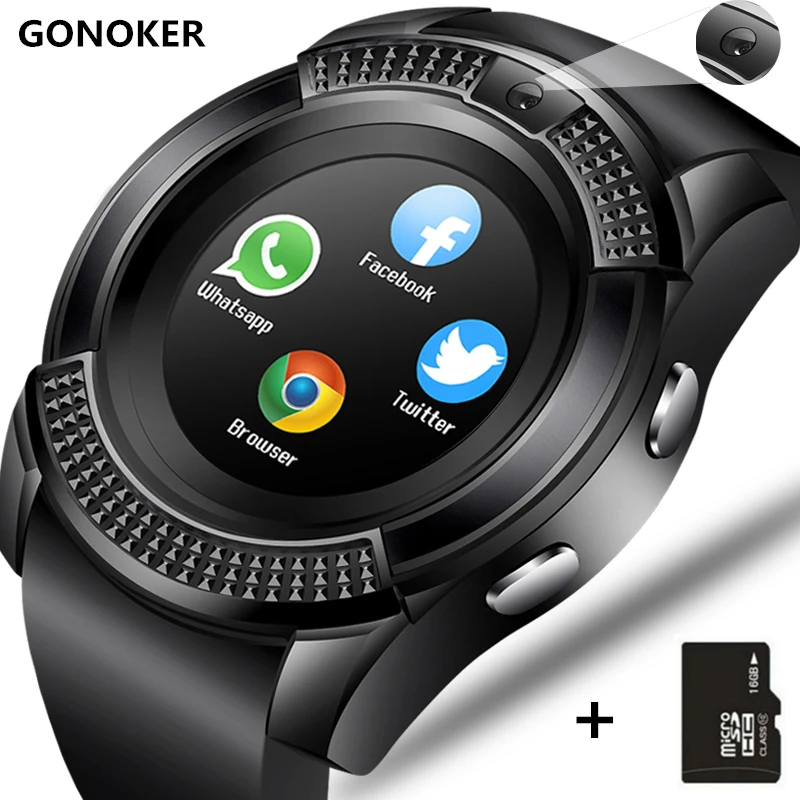 Smart Watch V8 Smartwatch Bluetooth Touch Screen Wrist Watch With  Camera/sim Card Slot, Waterproof Smart Watch Dz09 Y1 Vs M2 A1 - Smart  Watches - AliExpress