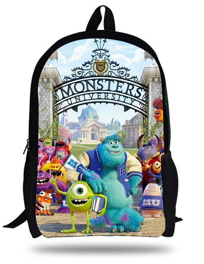 16-дюймовый шпилька для школьная сумка для мальчика Майк Вазовски сумка рюкзак с изображением университета Монстров Рюкзак Детские школьные сумки для мальчиков подростков Bolsa Infantil - Цвет: Синий