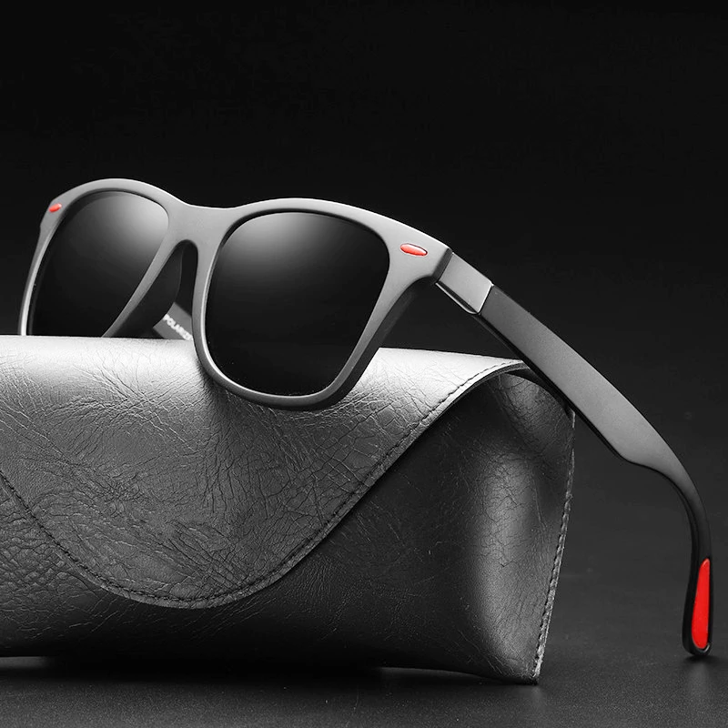 

TR90 Frame Square Sunglasses Man Vintage Eyeglasses Shades Polarized Uv400 Retro High Quality Women Fashion Glases For Driving