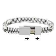 Открытый портативный металлический Мини Micro USB браслет зарядное устройство данных зарядный кабель синхронизации для iPhone6 6s 7 8 Plus Android телефонный кабель