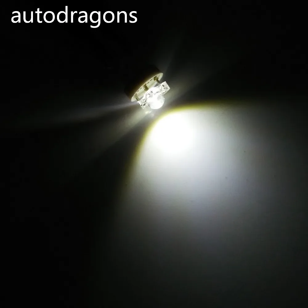 Autodragons 100 шт. 6 3 В 1 Вт * Пиранья мигалка светодиодный чип T10 194 #555 Клин база w5w пинбол