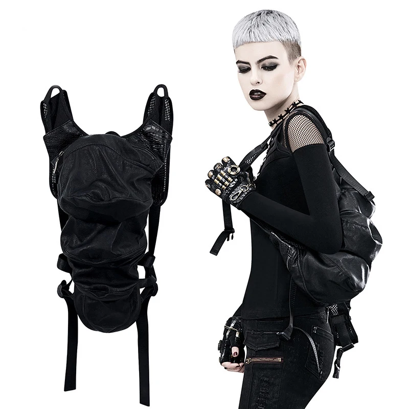

inOne Women Men Unisex Vintage Steampunk Leg Steam Punk Retro Rock Gothic Retro Goth Shoulder Bags Backpack Motorcycle Bag