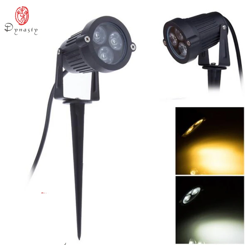 LED Lawn Lamp 3W High Power IP65 Waterproof Floodlight Spot Light 185-265V Garden Path Park Outdoor  Soft Lights Landscape