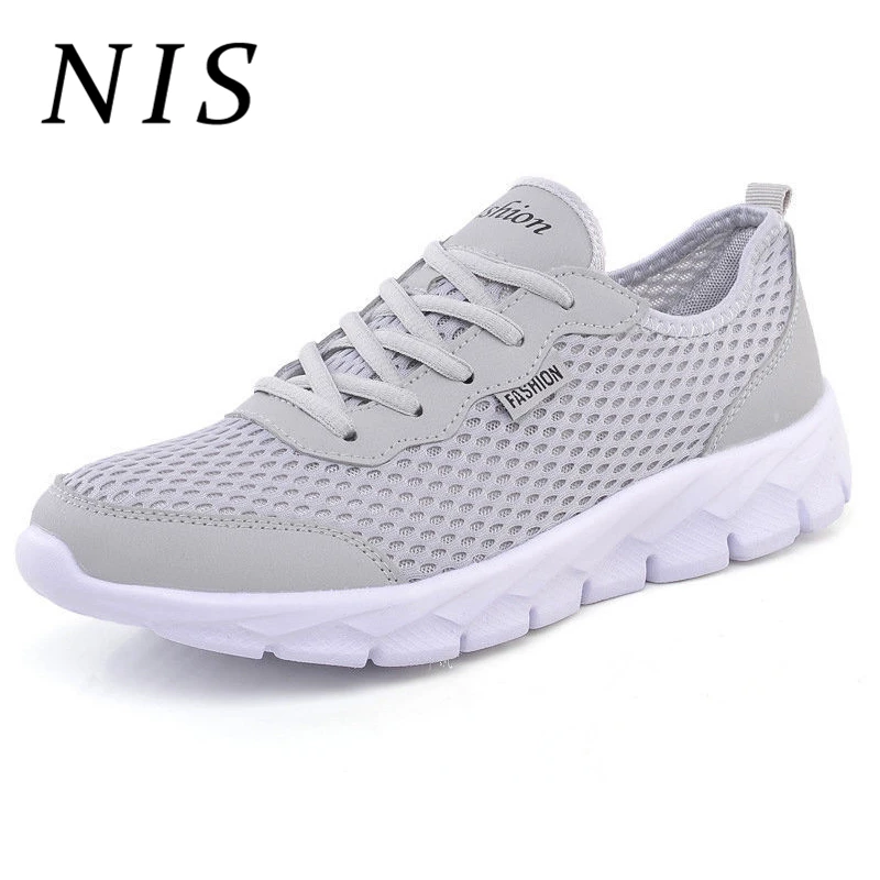

NIS Big Size Eu39-48 Breathable Mesh Sneakers Lightweight Men Vulcanized Shoes Casual Men Shoes Sports Running Sneakers Mens New
