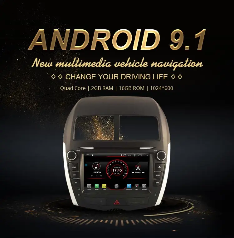 Cheap JDASTON Android 9.1 Car DVD Player For Mitsubishi ASX 2011-2015 Peugeot 4008 Citroen C4 Multimedia GPS 2 Din Car Radio Stereo 1