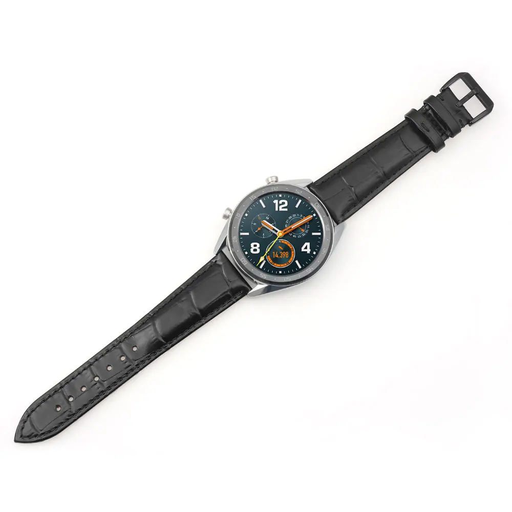 Ремешок для часов ZLIMSN из натуральной кожи для Tissot Longines Omege huami amazfit huawei gt Gear S2 S3 универсальный ремешок для часов