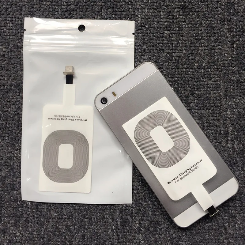 Новое беспроводное зарядное устройство Ультра тонкое универсальное Qi Беспроводное зарядное устройство приемник для samsung iPhone 6 6s 5 5S Xiaomi huawei meizu htc
