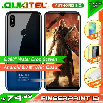 

OUKITEL C15 Pro 6.088'' MT6761 2GB+16GB / 3GB+32GB Mobile Phone Fingerprint Face ID 4G Smartphone 2.4G/5G WiFi Waterdrop Screen