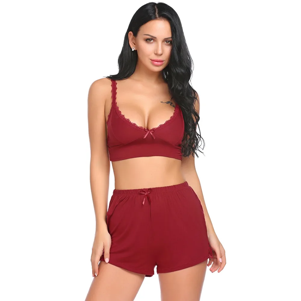 Avidlove Women's Pajamas Large Size Lace Sexy Two Piece Sexy Lingerie