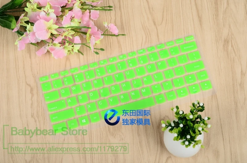 Силиконовый защитный чехол для клавиатуры lenovo FLEX 4 1480 YOGA 5 Pro Yoga 910-13 Miix 720-12 910-13IKB Miix720 - Цвет: green