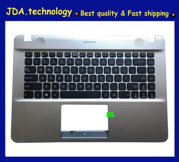 

wellendorf 96%New/org Palmrest top case for ASUS X441S A441U A441N X441N X441U R414U F414U US keyboard bezel upper cover,Golden