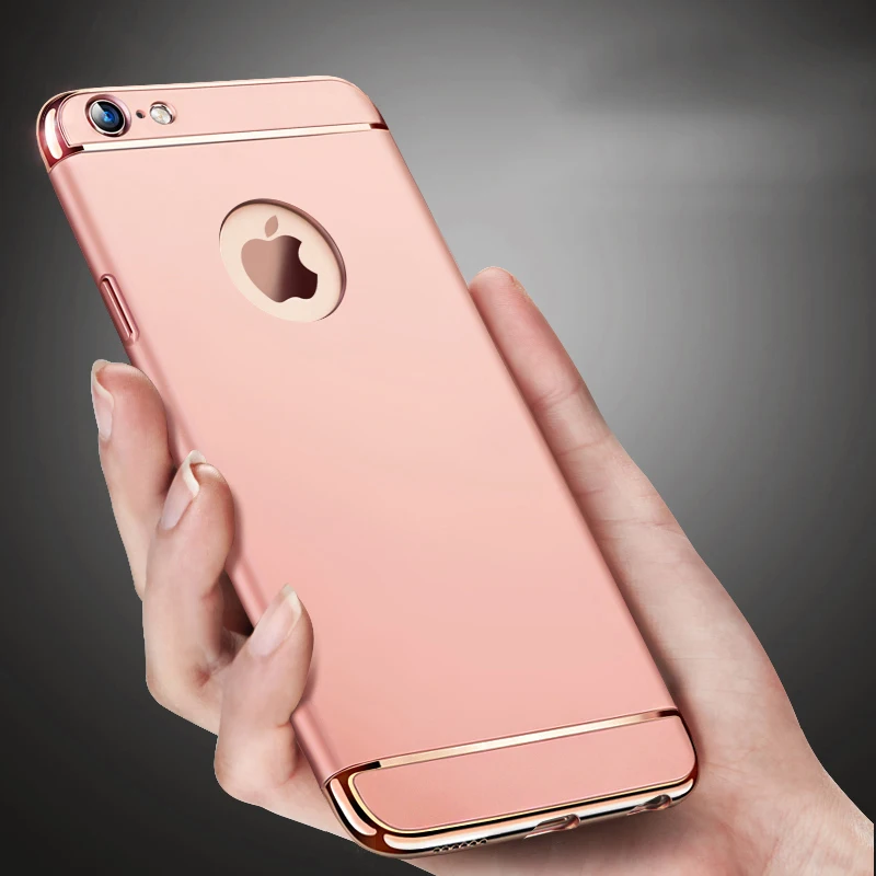 Luxury Ultra thin Shockproof Armor Rose Gold case for Apple iPhone 6 6S 4.7 " 6 6S Plus Metal