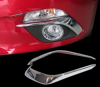 

Front Fog Light Eyelid Eyebrow Cover Trim 2pcs For Mazda 3 AXELA M3 2014-2016