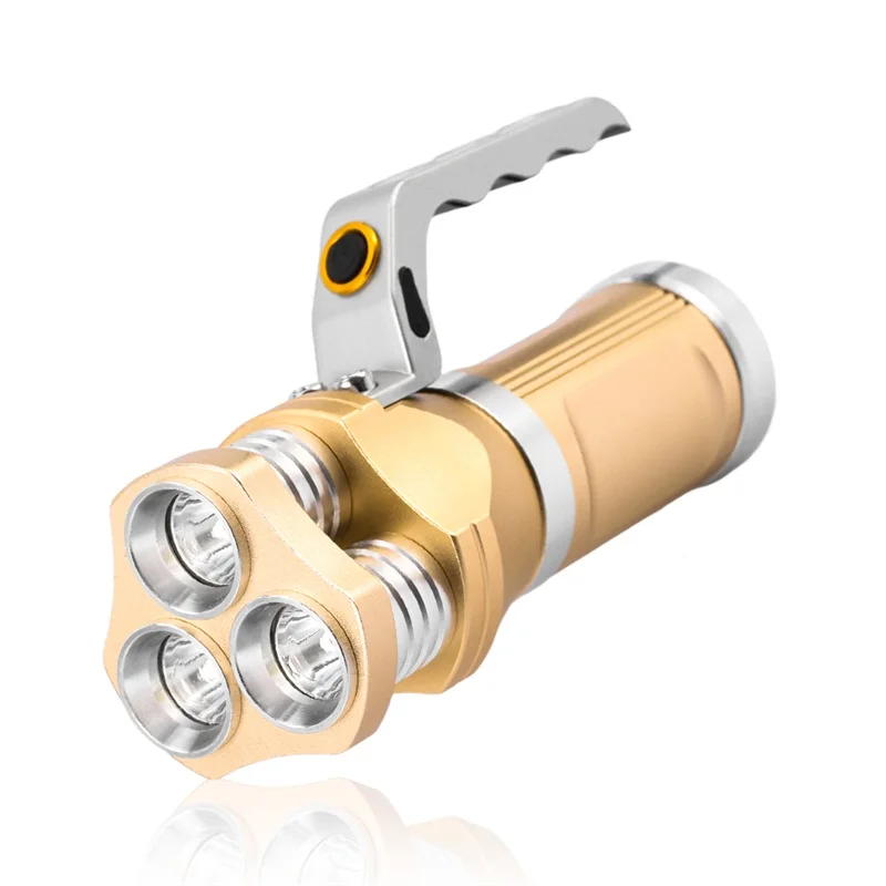 

3 Modes Waterproof LED Flashlight Torch Light 90000LM 3T6 Spotlight LED 18650 Led 2 Clours High Quality