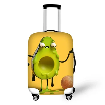 Personality illustratio travel accessories suitcase protective covers 18-30 inch elastic luggage dust cover case stretchable bag pvc suitcase bag protective covers transparent rain dust luggage travel accessories wear resistant bag protect parts sleeve case