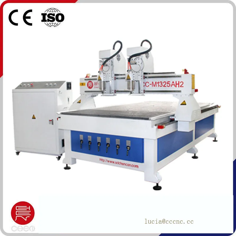 Cnc router 2 головки multil головы древесины машины|cnc router|wood machinerouter cnc |