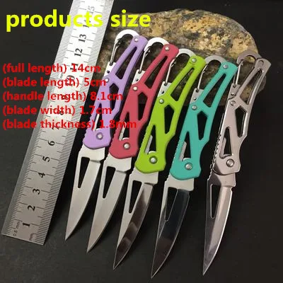 Нож для повседневного использования, походный складной нож из нержавеющей стали, портативный нож для ключей, мини нож для ключей