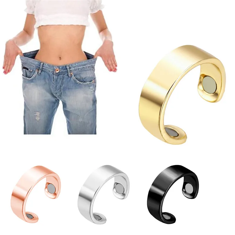 

Fashion Slimming Health Care Ring Stud Weight Loss Keep Fitness Micro Magnetic Finger Ring Fat Burning String Stimulating Lazy