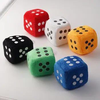 

1 Pair Fuzzy Dice Dots Rear View Mirror Hanger Decoration Car Styling Accessorie