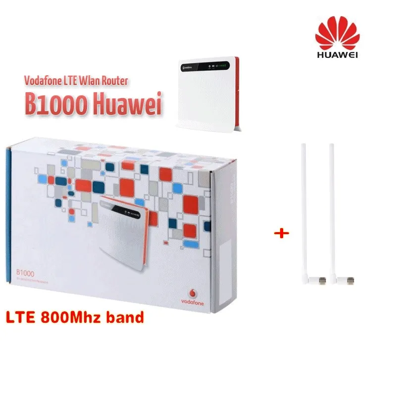 Vodafone Huawei b1000 4 г LTE маршрутизатор + 2 шт. антенны