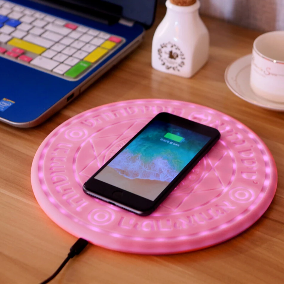 New Comic Magic Array Wireless Charger 10W Magic Circle Qi Wireless Universal Fast Charger Charging Pad Sup Drop Shipping (14)