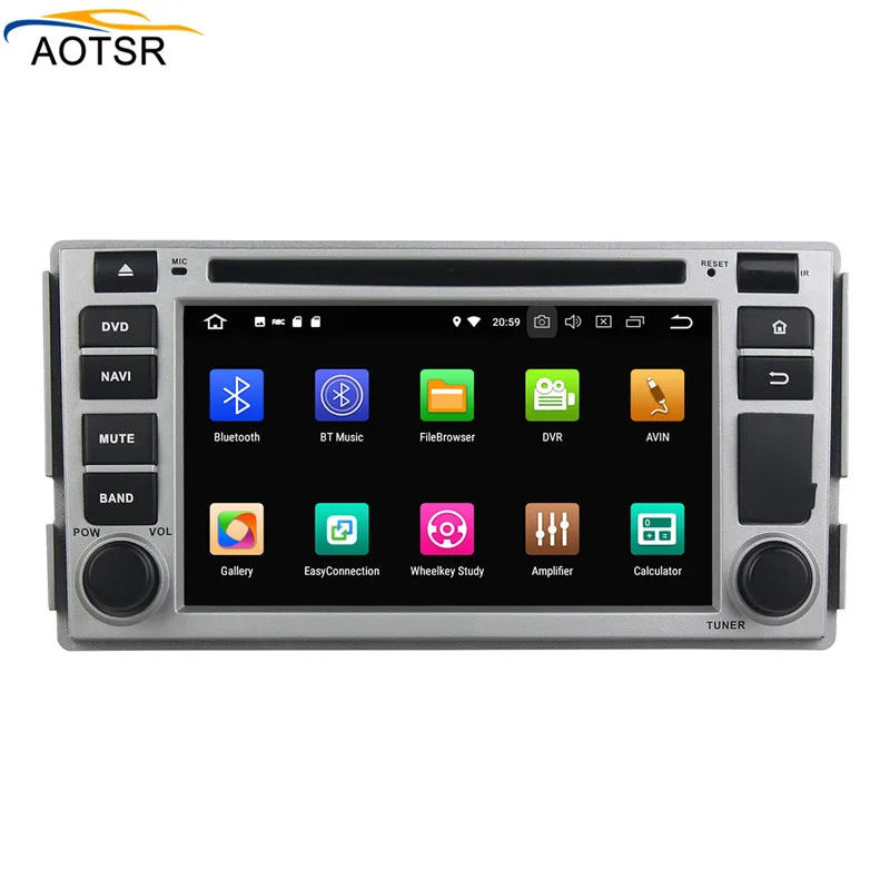 Cheap Android 8.0 car dvd player head unti For Hyundai c 2006 2007 2008 2009 2010 2011 2012 car radio stereo gps navigation BT 7