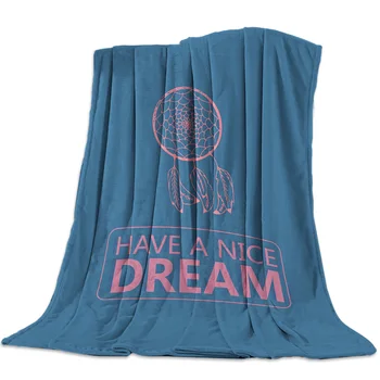 

Pink Dream Catcher Throw Blanket Soft Warm Microfiber Blanket