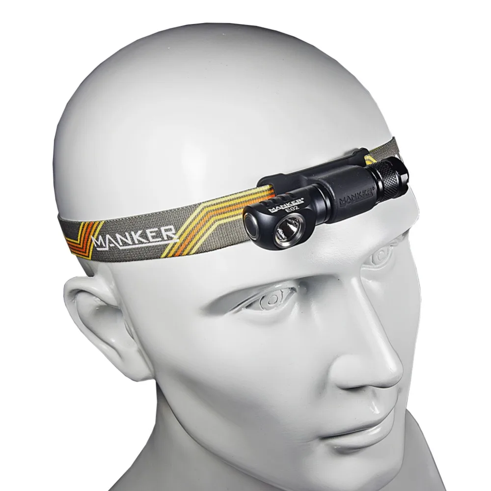 Налобный фонарь ААА Manker E02H 220 лм CREE XPG3 / CRI Nichia 219C светодиодный фонарик с повязкой