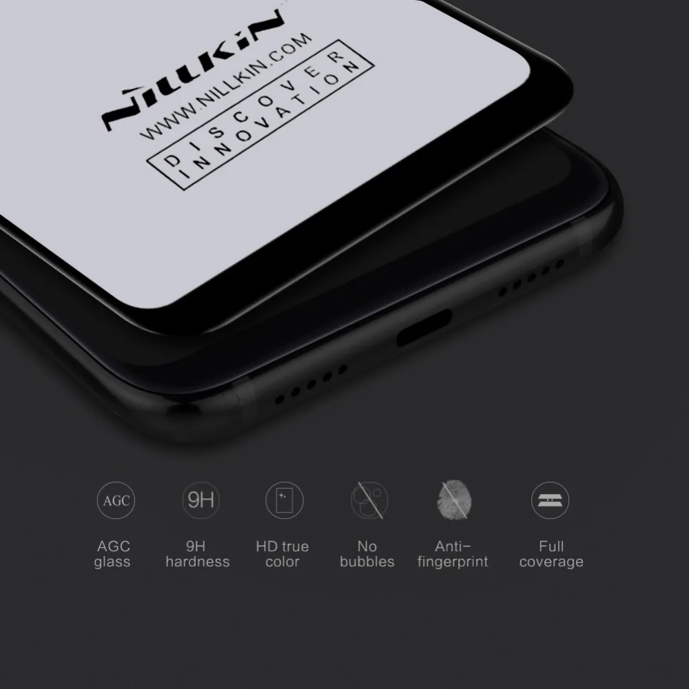 Защитное стекло для экрана xiaomi mi 8 с полным покрытием nillkin 3D Max 9H 0 33 мм тонкое