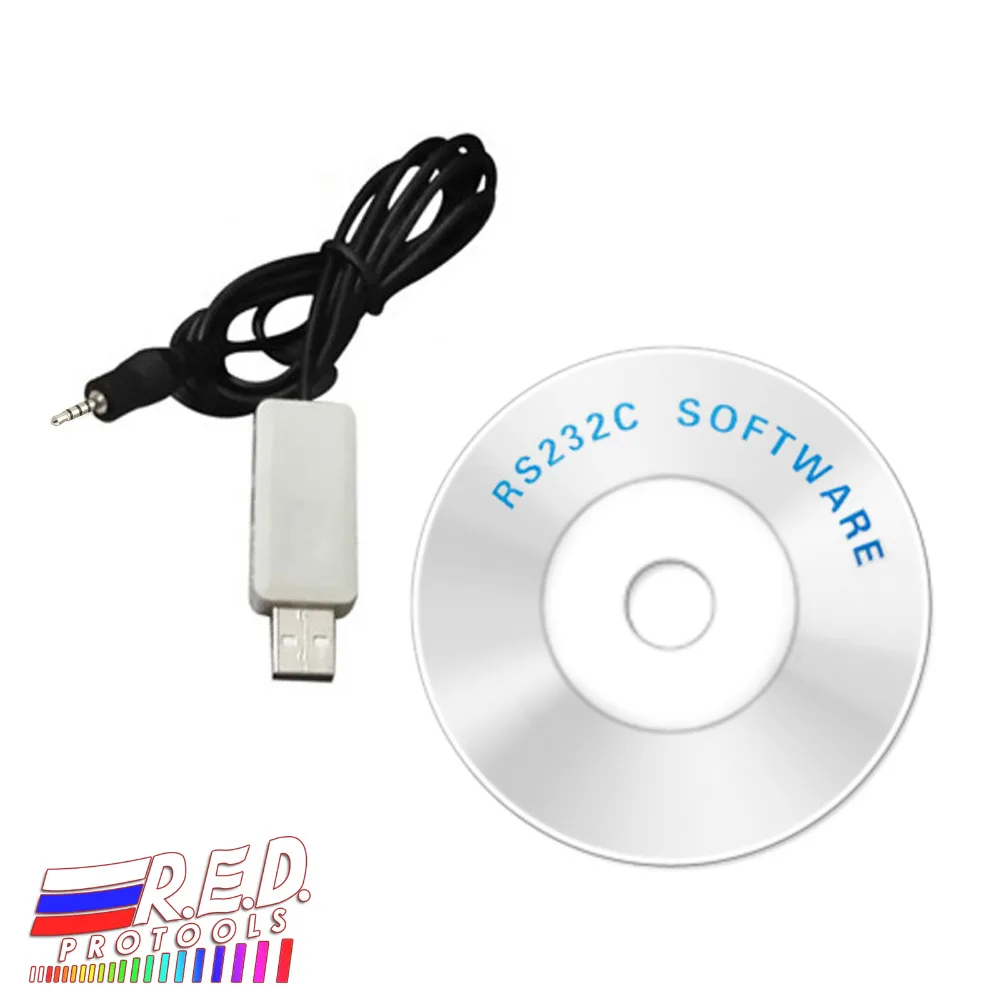 USB кабель с разъемом диаметром 2 5 мм и программным обеспечением RS232 CD|Приборы для