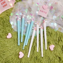 4Pcs Set gel pen unicorn kalem Kawai caneta Cute animal stationery boligrafo school tools lapices canetas