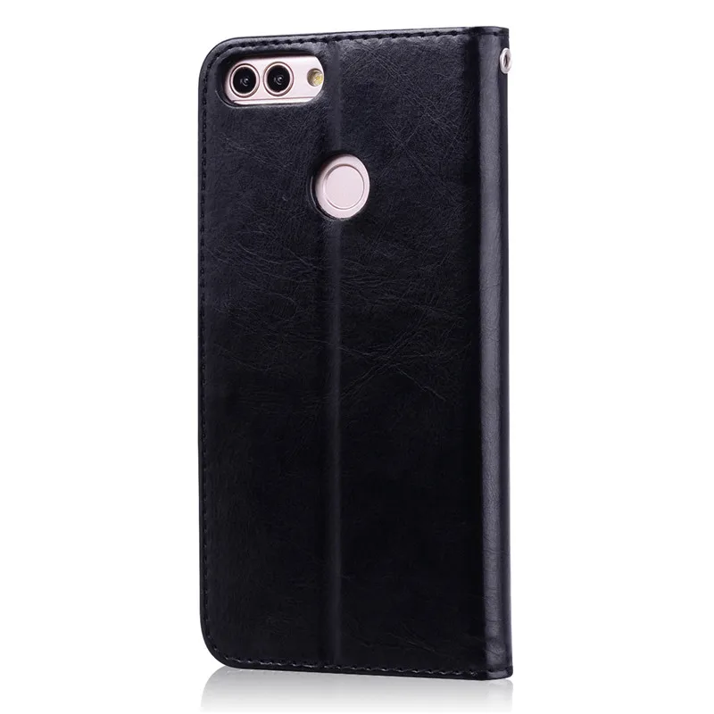 حالة على هواوي P الذكية FIG-LX1 حالة لينة سيليكون الفاخرة محفظة جلدية فليب الهاتف حافظة لهاتف Huawei P الذكية 2018 حالة 5.65 غطاء