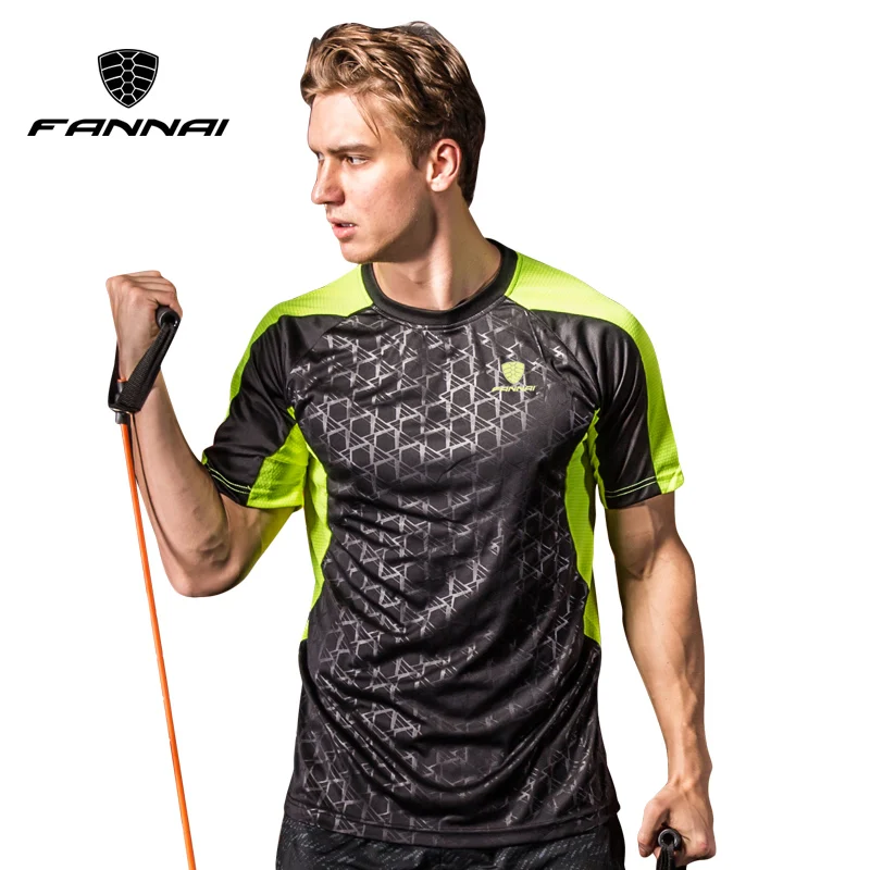 FANNAI Men Sport T Shirt Quick Dry Tops Tees Printed Shirts Fitness Men's Running Clothes Short sleeve Sports Soccer Sportswear FANNAI Men Sport T Shirt Quick Dry Tops Tees Printed Shirts Fitness Men's Running Clothes Short sleeve Sports Soccer Sportswear